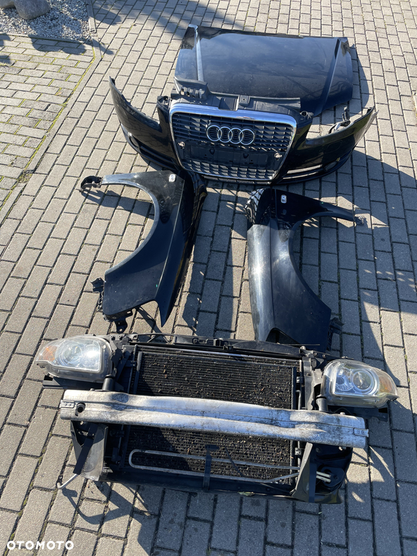 AUDI A4 B7 PRZÓD KOMPLETNY BŁOTNIK LAMPA REFLEKTOR PAS PRZEDNI AUTOMAT 2,0TDI GRILL XENON LY9B