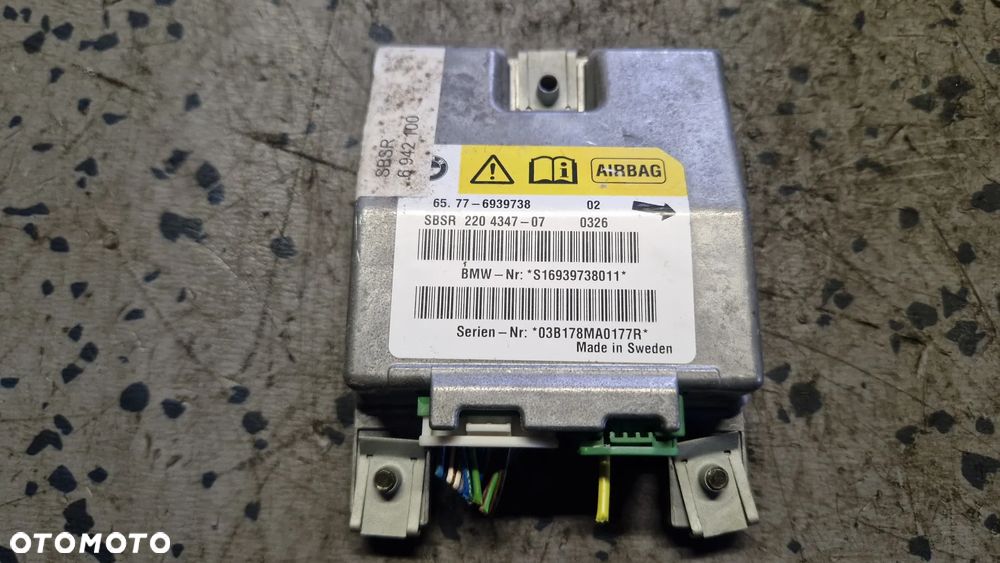 BMW E60 E61 MODUŁ SENSOR PODUSZEK 6939738 - 1