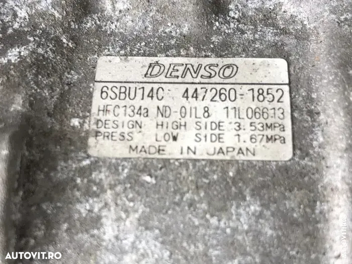 Compresor clima ac 6sbu14c bmw N47N 120 d e88 e90 e60 seria 5 X3 x1 - 4