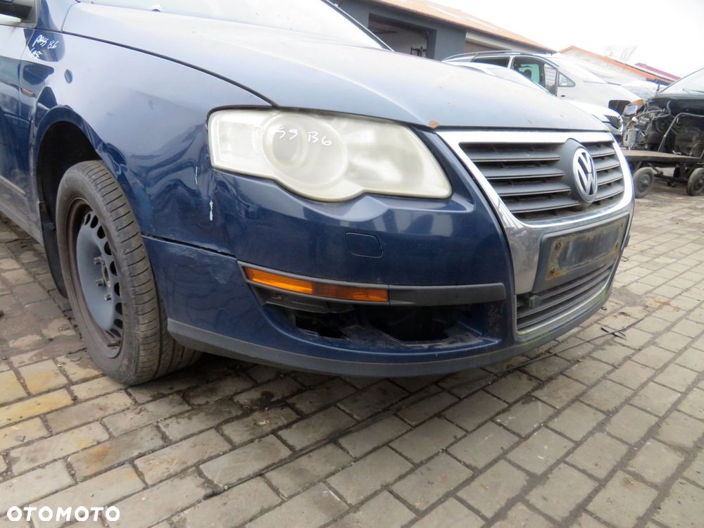 ZDERZAK PRZEDNI PASSAT B6 LA5E  GRANATOWY VOLKSWAGEN 2005-2010 - 2