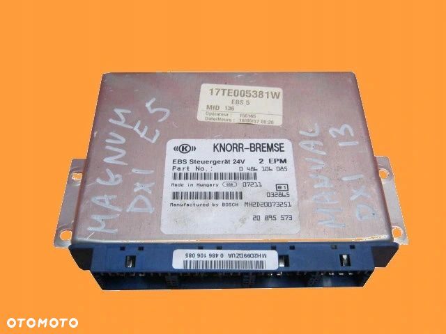 RENAULT MAGNUM DXI KASETA STEROWNIK EBS 0486106085 - 1