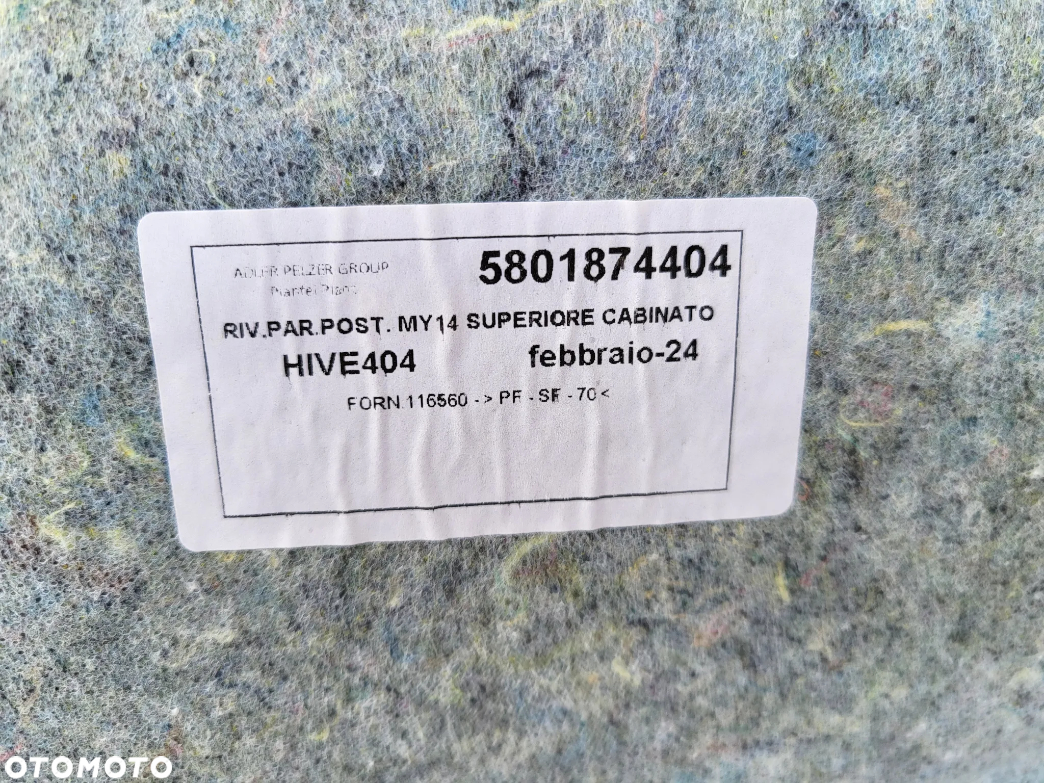 IVECO DAILY TAPICERKA ŚCIANY GRODZIOWEJ 5801874404 - 3