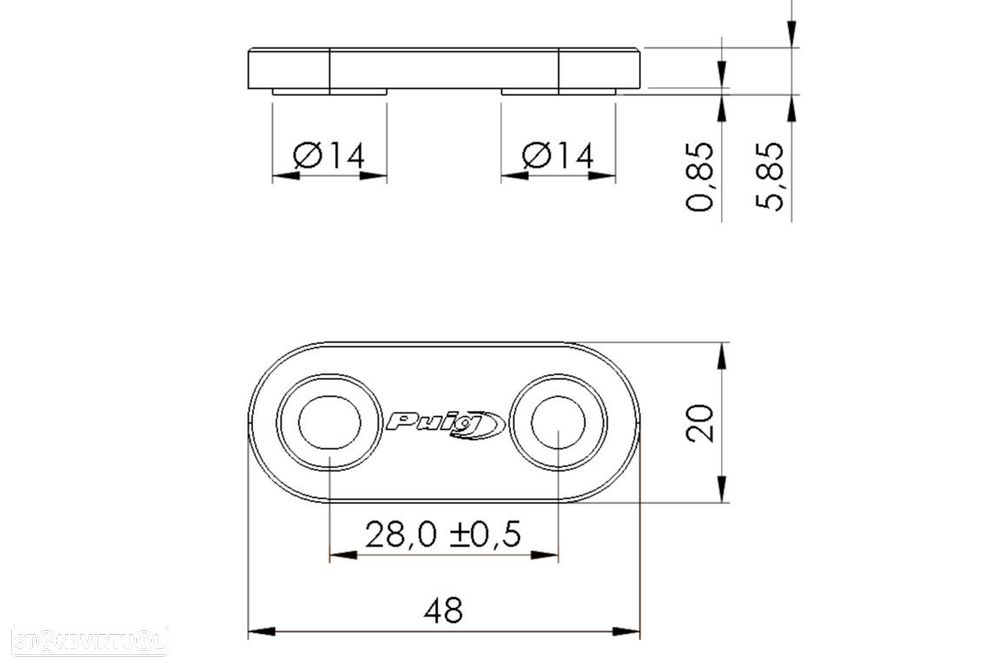 tampas espelhos puig pretas yamaha - 2