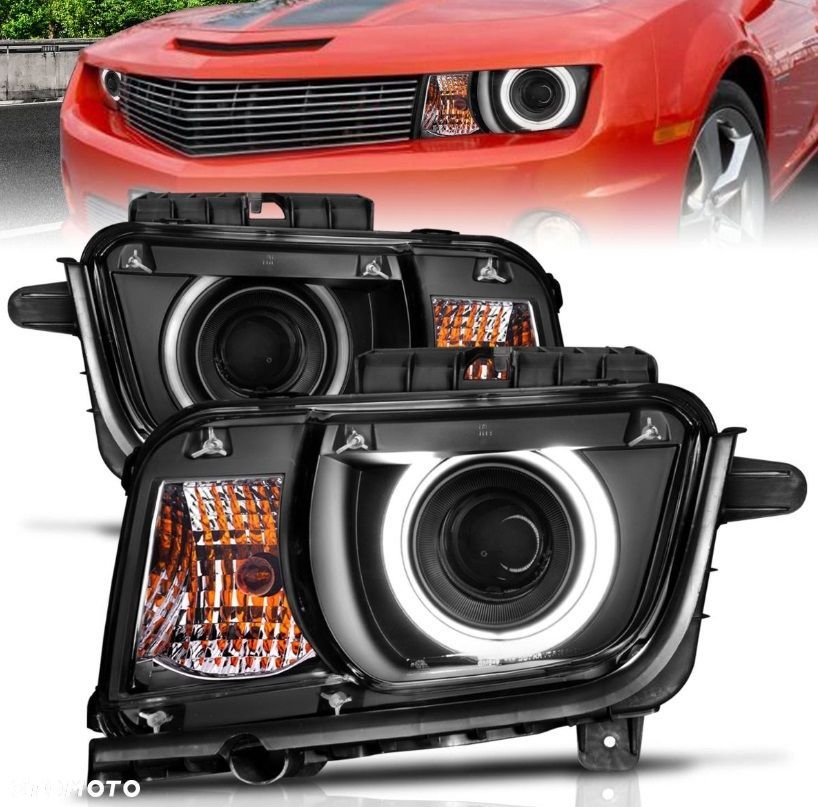 Reflektor Lampa kpl Diody Soczewka Clear Black Chevrolet Camaro V 5 09-13 - 2