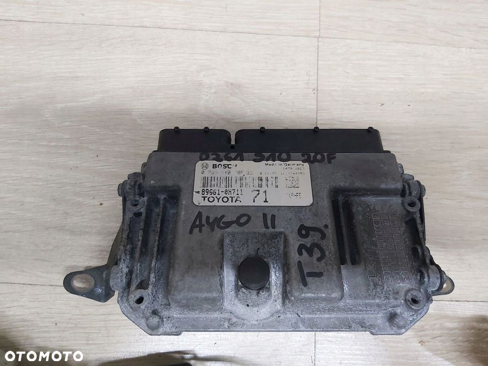 Toyota AYGO II komputer 89661-0H711 kluczyk stacyjka zestaw odpalenia immo - 2