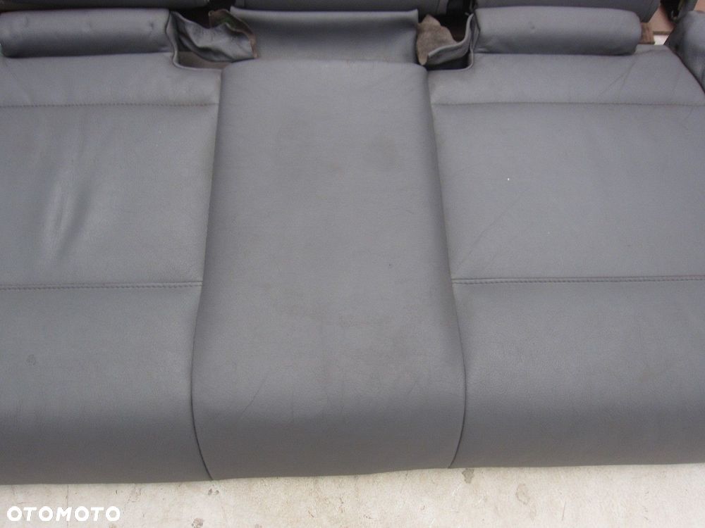 BMW 3 E46 KOMBI KANAPA TYLNA OPARCIE SZARE SIEDZISKO SZARA SKÓRA SKÓRZANY - 3