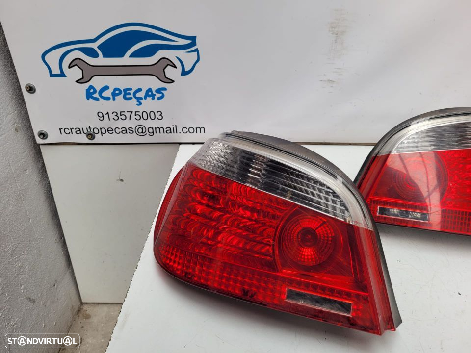 FAROLIM FAROLINS TRASEIROS TRÁS ORIGINAIS BMW SERIE 5 E60 SEDAN CARRO - 4