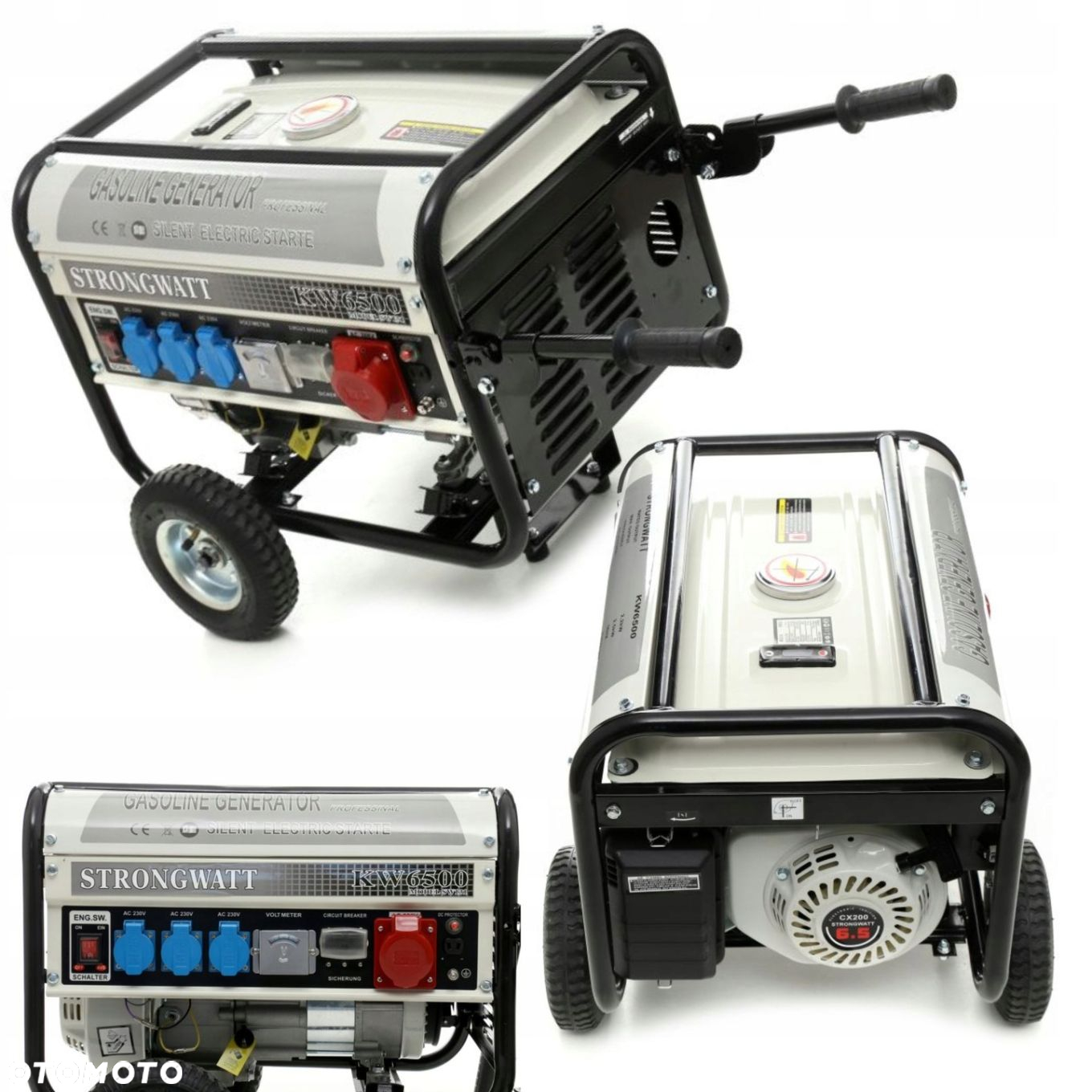 AGREGAT PRĄDOTWÓRCZY GENERATOR PRĄDU 2500W 12/230/380V NA KÓLKACH KRAFDELE - 14