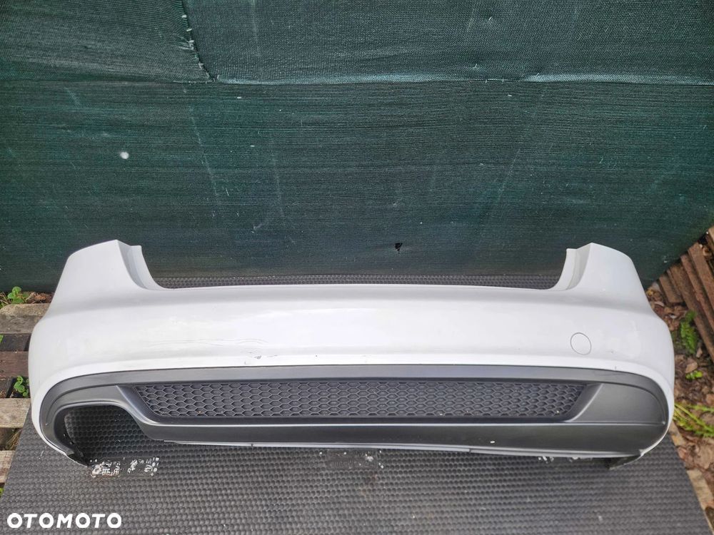 Zderzak Tyl Tylny S-Line Bialy Dyfuzor Audi A4 B8 Sedan - 17