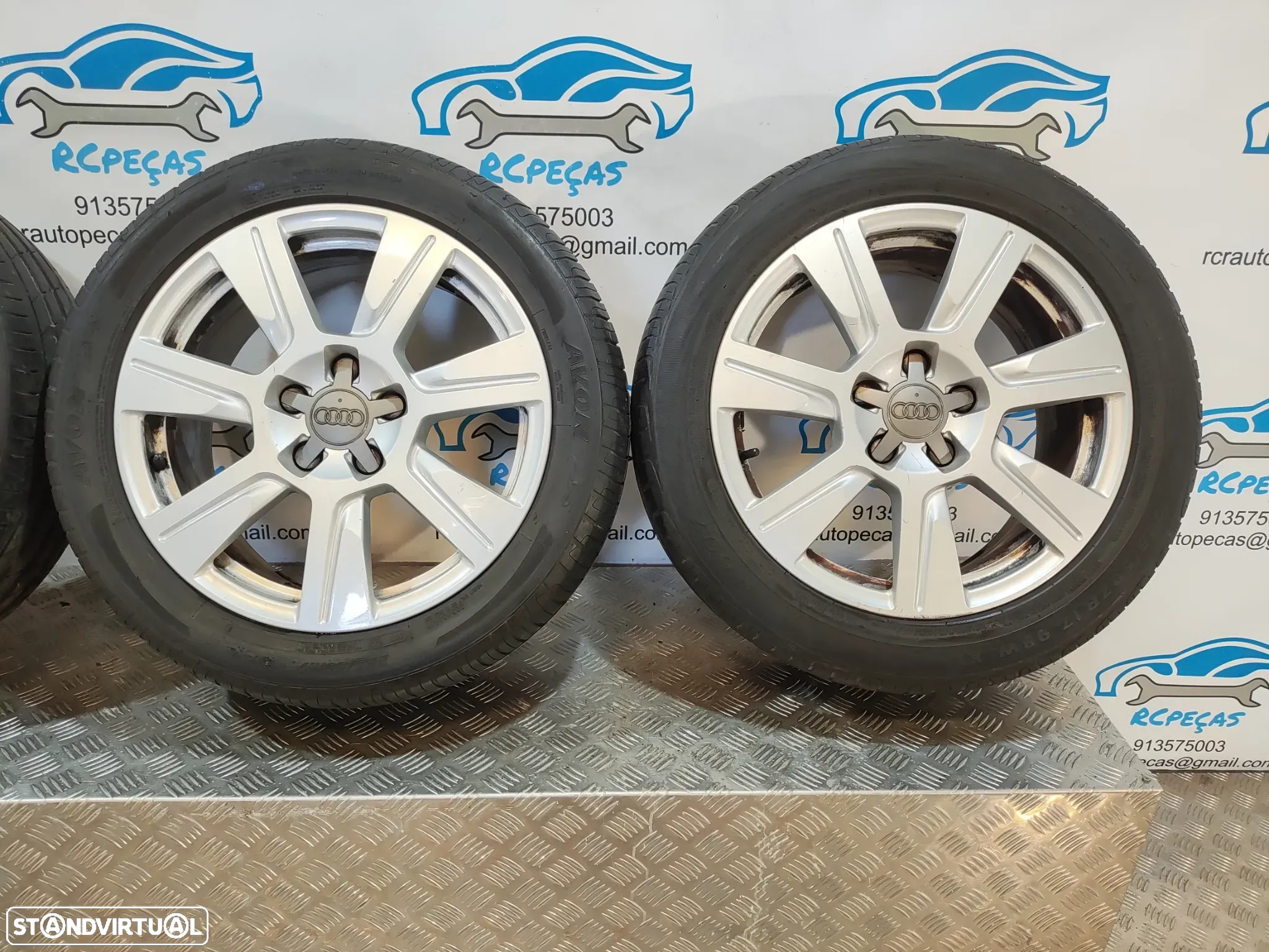 Jantes 17" Audi - A6 C6 | S6 | A3 | A4 | B8 | A8 | TT - ORIGINAIS - 7,5J | ET45 | 5x112 - 17 Polegadas | 4F0601025CB | 4F0 601 025 CB | 4F0601025 | Pneus | 225 50 17 | Jante | - 6