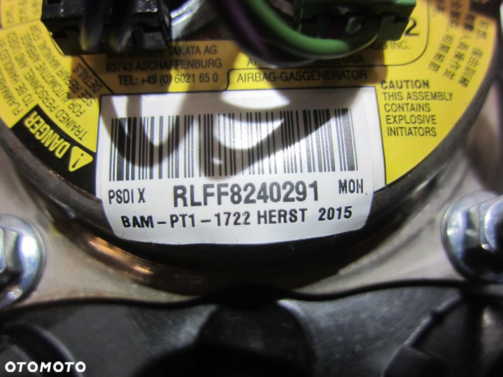 BMW X1 F48 F45 2 PODUSZKA KIEROWCY AIRBAG USA ORYGINAŁ 6877541 32306877541 - 8