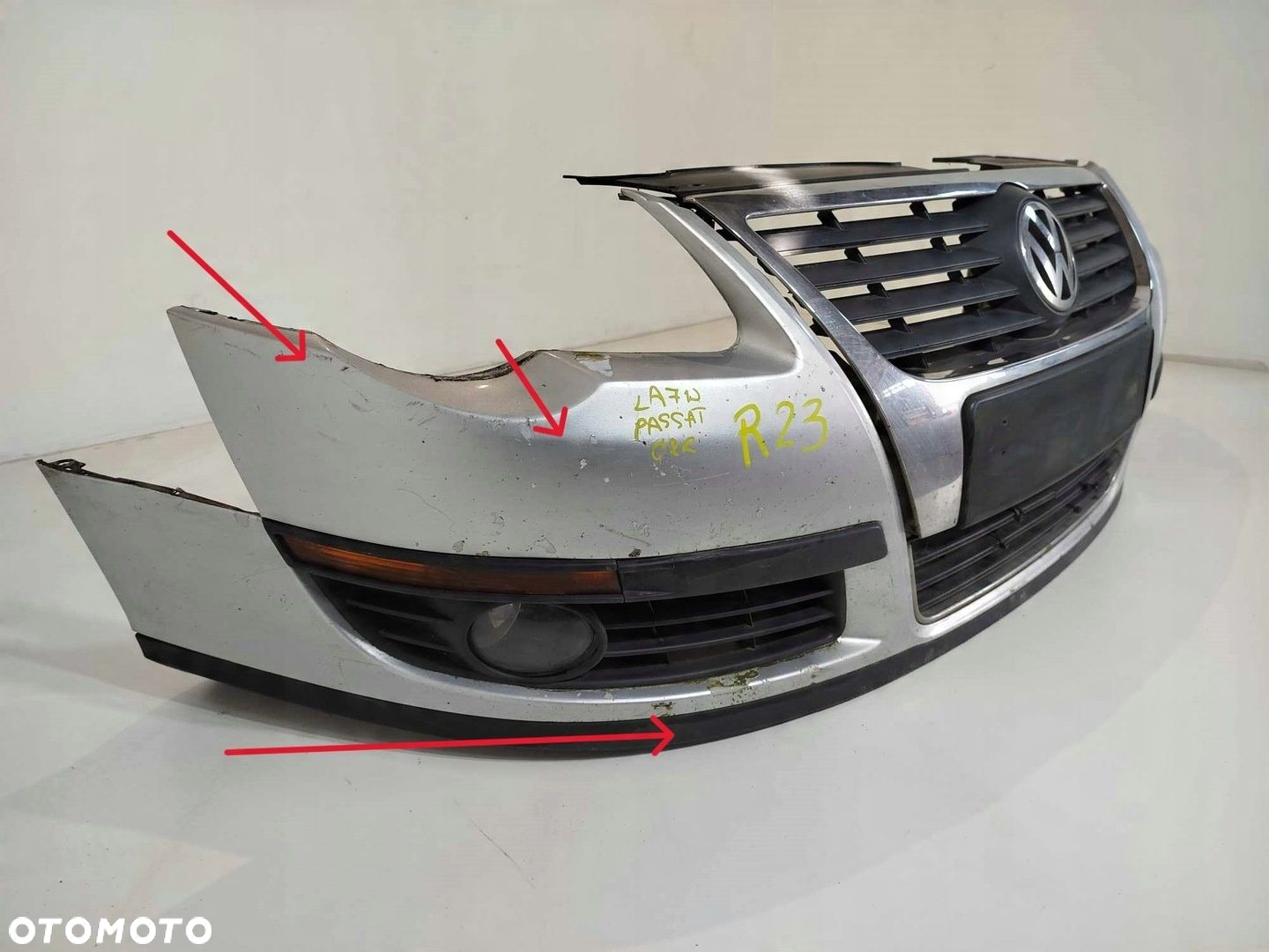 ZDERZAK PRZEDNI PRZÓD GRILL VW PASSAT B6 05-10 LA7W - 3
