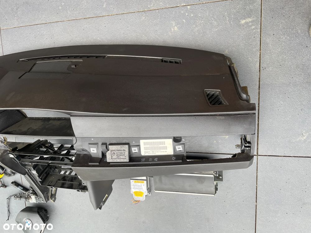 BMW E60 E61 KONSOLA DESKA ROZDZIELCZA AIRBAG EUROPA NAPINACZE KOMPLET - 6