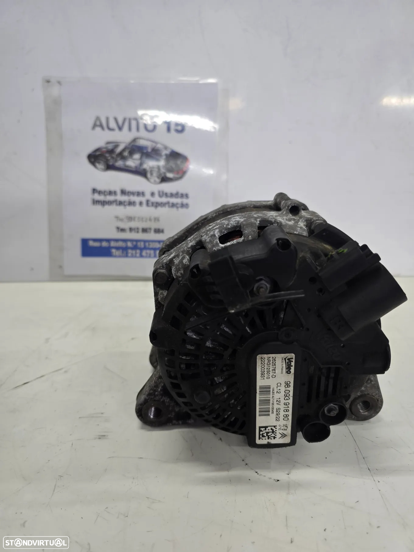Alternador Peugeot 208 1.2 - Citroen C3  ref: 9809391880 - 2