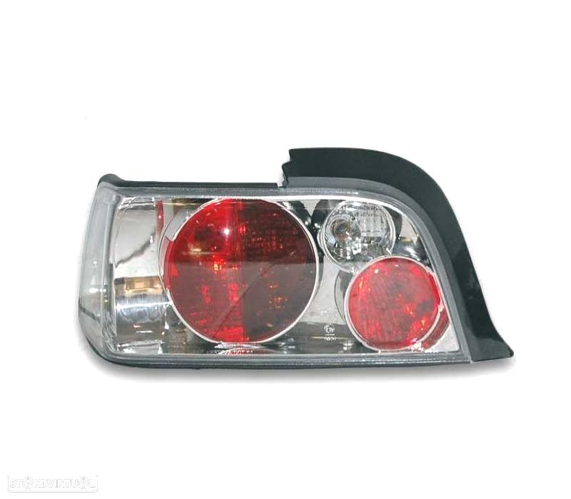 FAROLINS BMW E36 COUPÉ 91-99 LED LOOK LEXUS FUNDO CROMADO - 3
