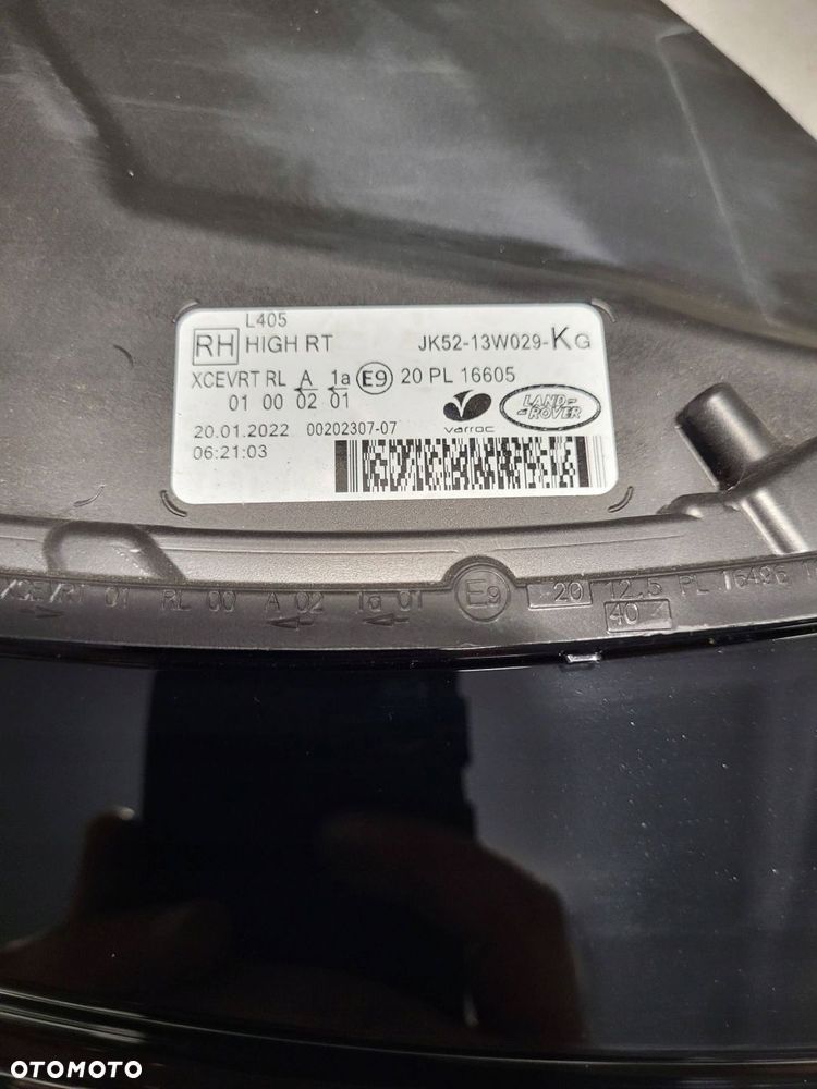 land rover range rover l405 high full led przód strona prawa jk5213w029kg - 5
