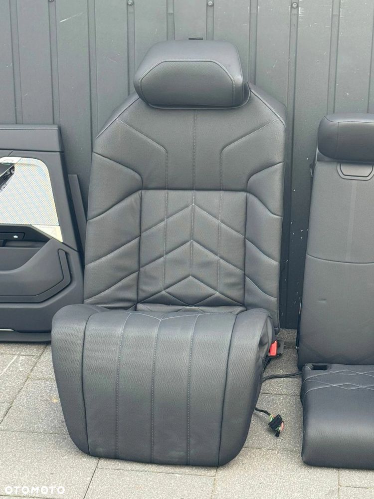 FOTELE TAPICERKA BMW 7 G70 INDIVIDUAL CZARNE MASAŻ WENTYLACJA GRZANE - 4