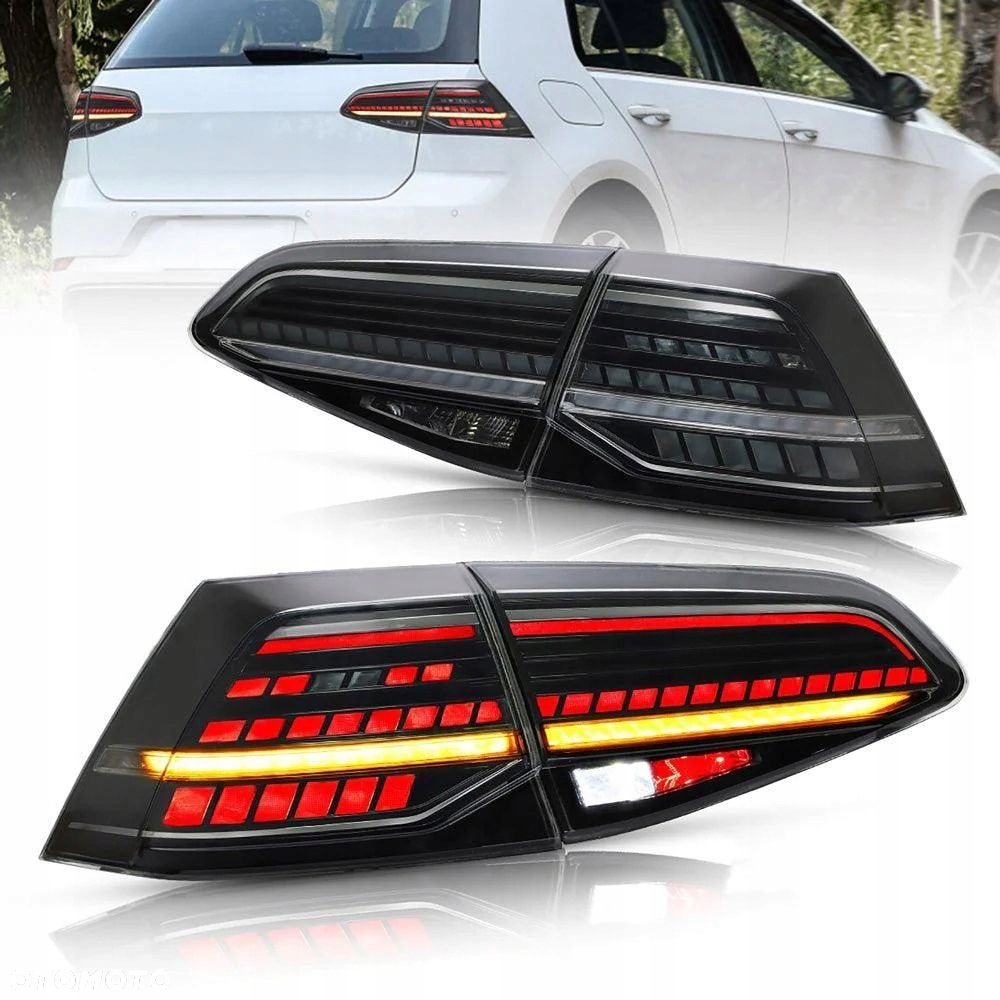 Lampy tylne kpl Vland Full LED Tuning 7.5 Gti look VW Golf VII 7 5g 12-20 - 3