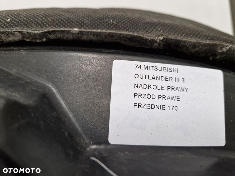 mitsubishi outlander iii 3 nadkole prawy przód prawe przednie - 2