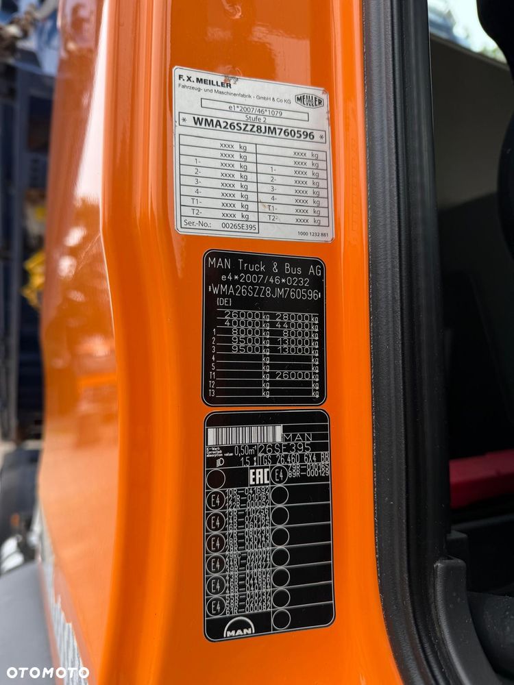 MAN 26.460 TGS wywrotka 3-str., 6x4, MEILLER, BORDMATIC, 232 t.km.! - 16