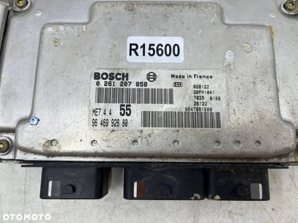 Komputer silnika Citroen C3 I 02-09r. 1.6 16v Benzyna moduł sterownik ECU 0261207858 9646992680 - 5