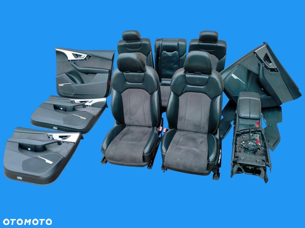 AUDI Q7 4M S-LINE / FOTEL FOTELE KANAPA BOCZKI TAPICERKA 5 OSOBOWA ISOFIX - 1