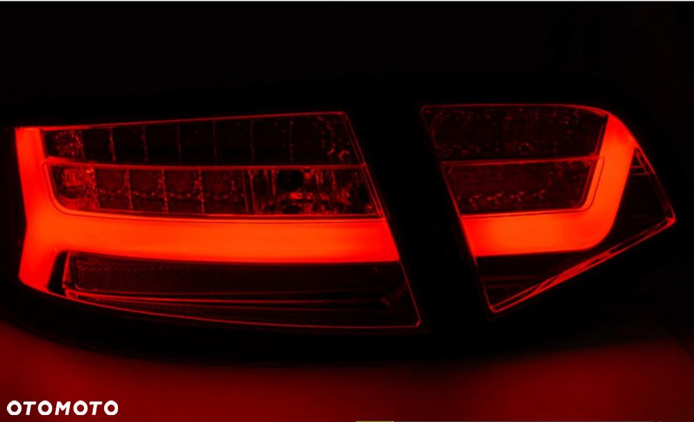 lampy tylne led diody tuning red white audi a6 c6 4f lift fl 2008-11 sedan - 5