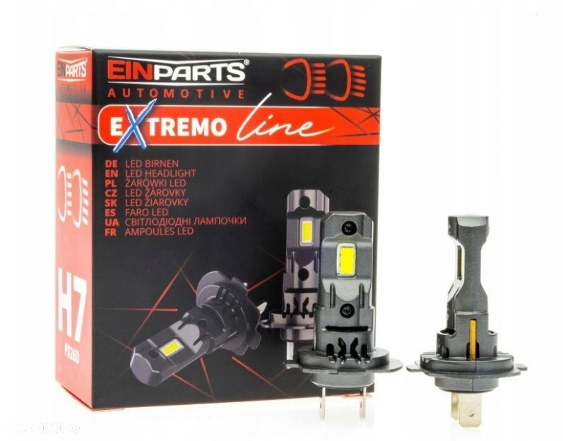 ŻARÓWKI LED H7 SLIM 35W 6000K 3800LM CSP KPL - 1