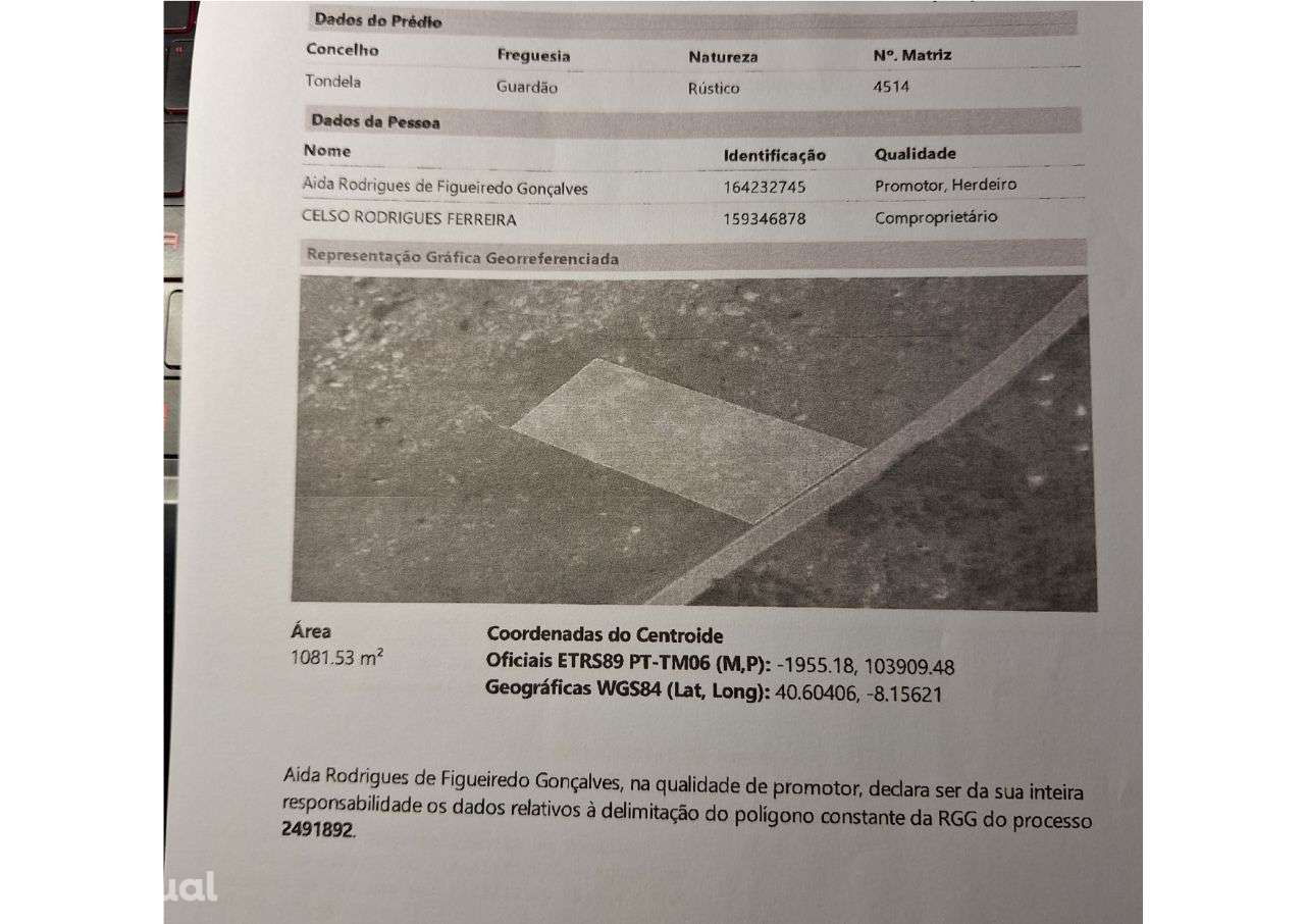 Venda Terreno Rustico 1080m2, no Caramulo - Grande imagem: 3/3