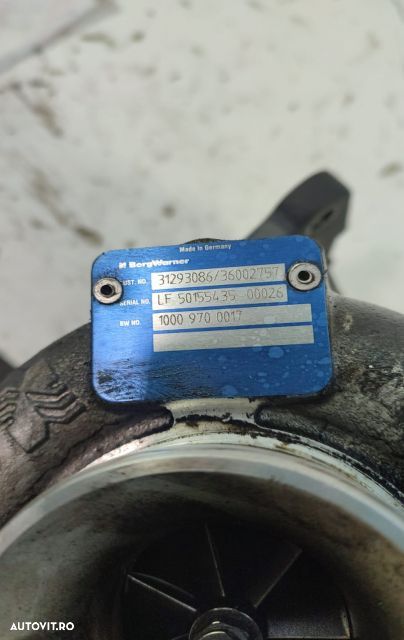 Turbina Turbosuflanta 2.4 d d5 euro 5 36002640 / 53169700017 / 31293086 Volvo XC60 1  [din 2008 pan - 2