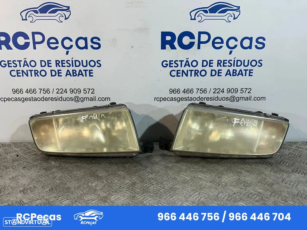 .Oticas Farol Frente Frontal Esquerda Direita Original Skoda Fabia I 1 Mk1 6Y 1999 a 2007 - 1