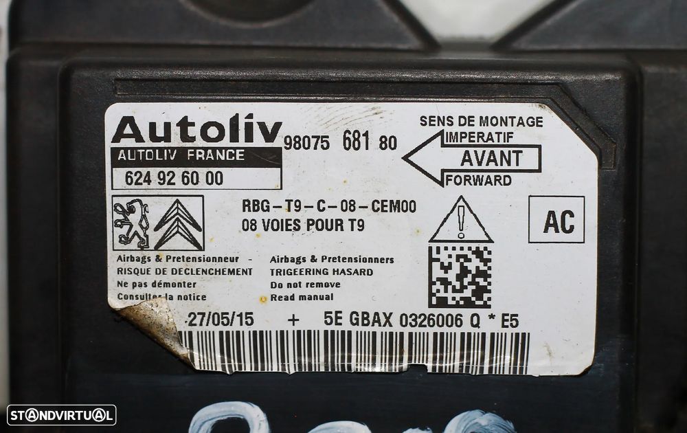 CENTRALINA DE AIRBAG PEUGEOT 308 - 5