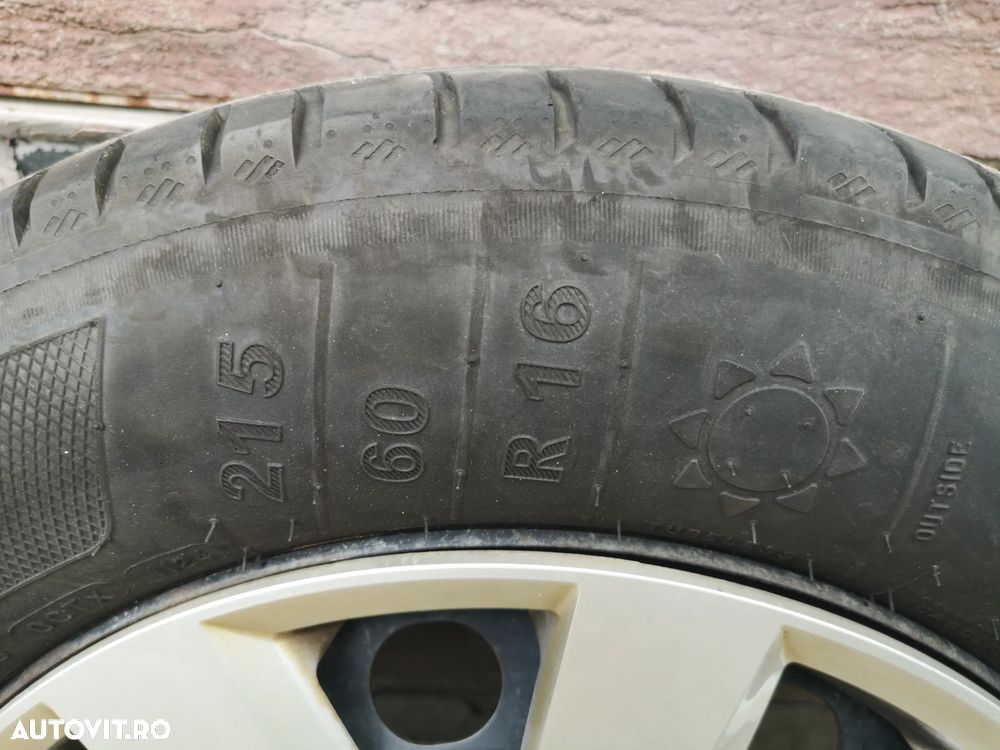 Jante cu anvelope de vara pentru VW Passat 215/ 60/ R16 - 3