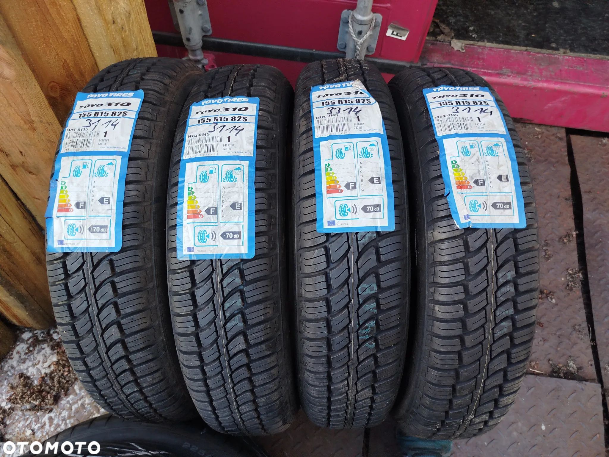 155R15 82S Toyo 310 4x nowe sztuki magazynowane wyprzedaż. - 1