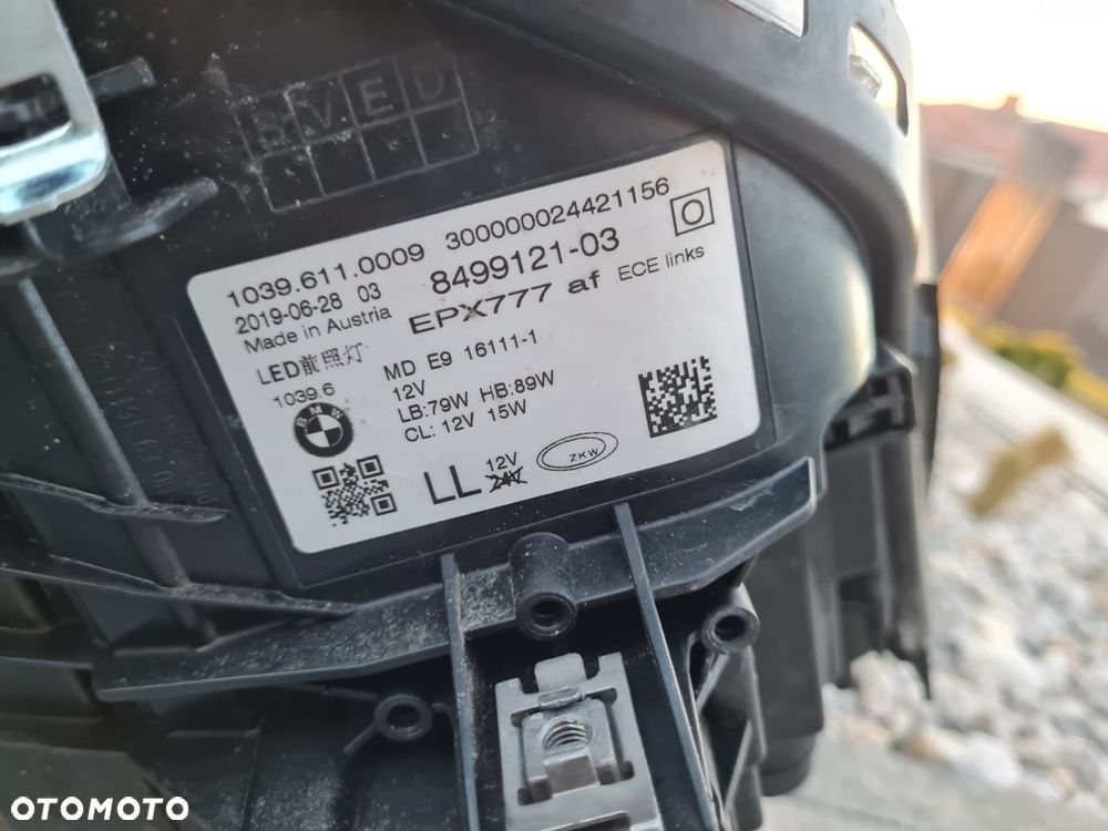bmw 5 g30 g31 lampy przód full led adaptive 8499121-03 8499122-03 - 11