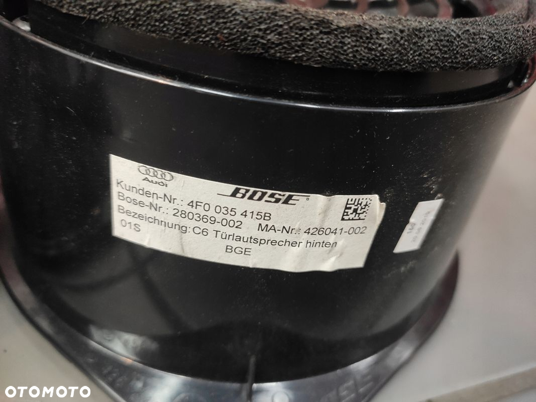 AUDI Q7 4L LIFT GŁOŚNIK BOSE LEWY PRAWY TYŁ TYLNY 4F0035415B ORYGINAŁ - 7
