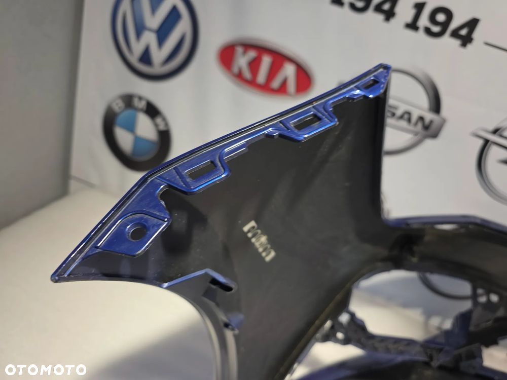 SEAT LEON 3 III LIFT FR CUPRA ZDERZAK PREDNI PRZÓD , ŁADNY , NA SPRYSKI + 4xPDC 4X PDC , KOLOR NIEBIESKI METALIK / ATRAMENTOWY , NR 5F0807221AB , NR AUKCJI NZ1461 - 22