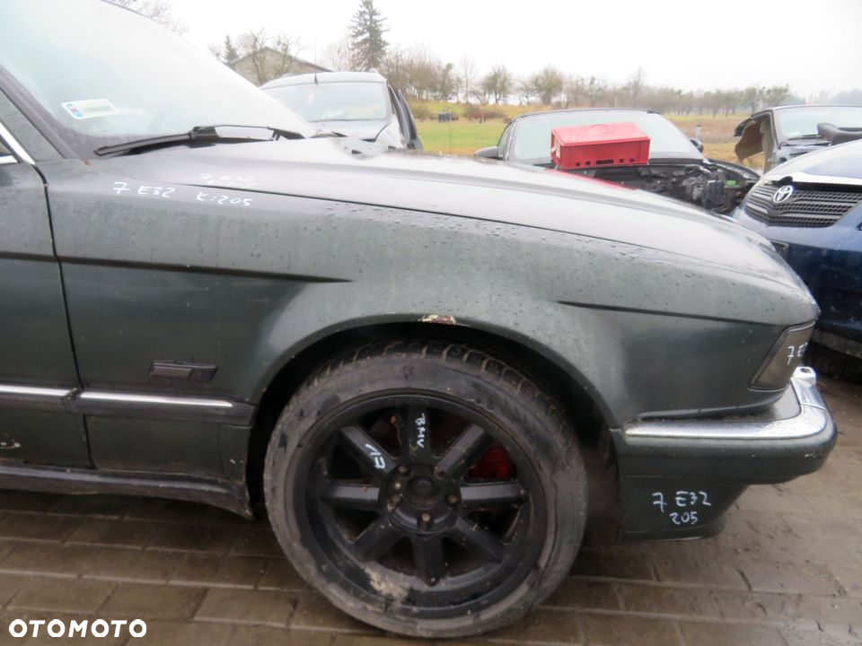 MASKA ZDERZAK BŁOTNIKI LAMPY 7 II E32 205 BMW 1986-1994 ZIELONY MALACHITGRUN PRZÓD KOMPLETNY - 13