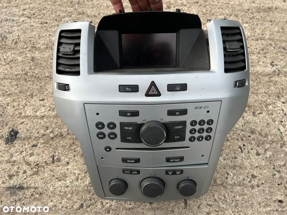 Radio GM Dekor wyświetlacz panel klimatyzacji Opel Zafira B Srebrne Złote lub Czarne - 1