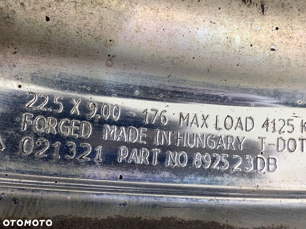 FELGA ALUMINIOWA 22,5  9.00-176  ALCOA - 638.00 PLN -    SAMOCHÓD CIEZAROWY /AUTOBUS - 6