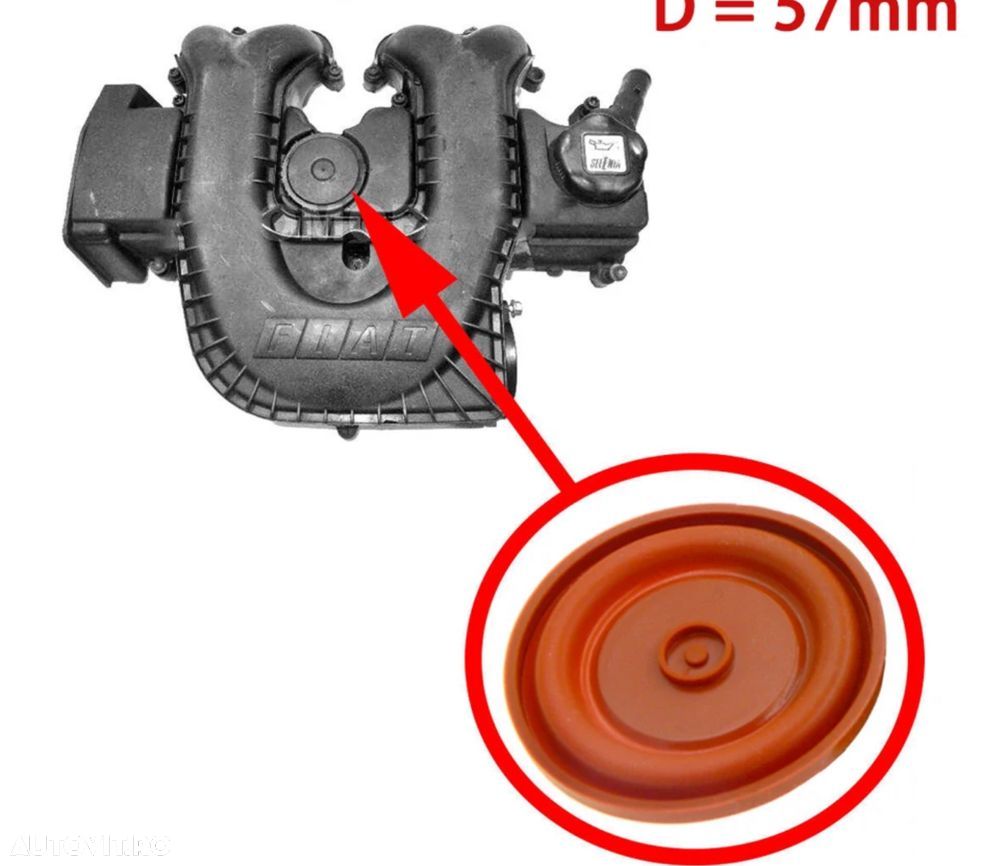 Supapa Valva Pcv Membrana Capac Tacheti Fiat Alfa Romeo Opel 1.9 Cdti - 2