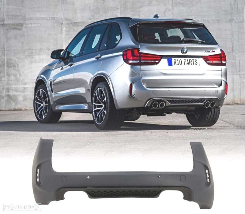 PARA-CHOQUES TRASEIRO BMW X5 F15 LOOK X5M PDC - 1