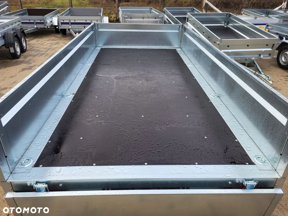Neptun DOSTAWA! Przyczepa platforma wym. 302x151x40 SPAWANA! koła pod spodem N20-302 2 kps, wszystkie burty DEMONTOWALNE, DMC 2000kg GN275 - 10
