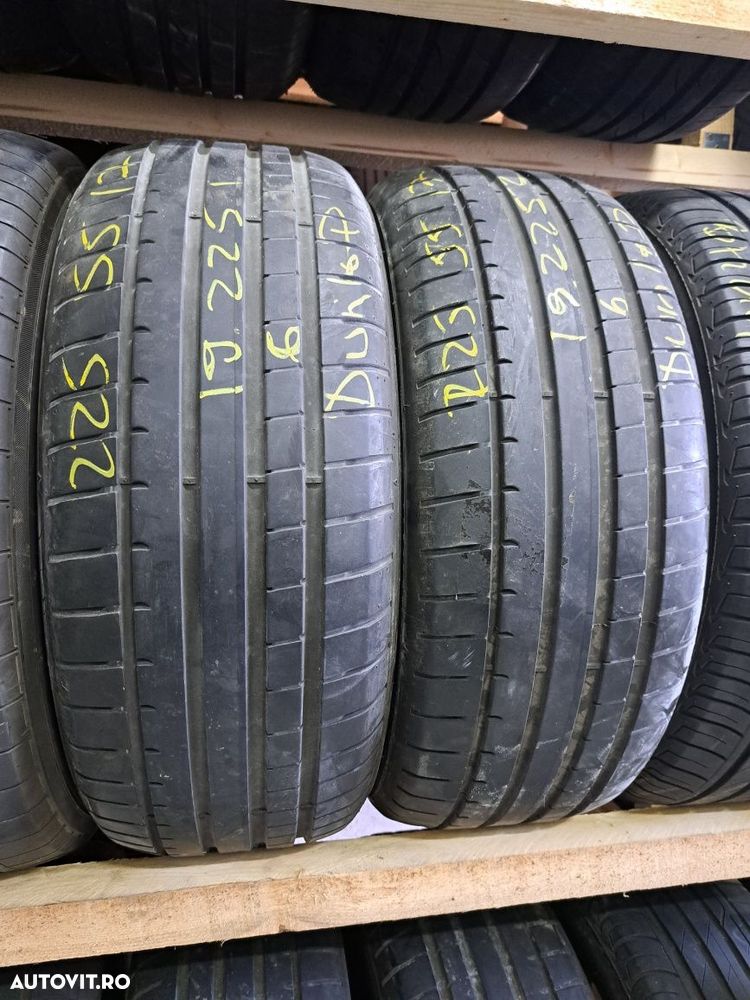 2 anvelope 225/55 R17 Dunlop profil 6mm - 1