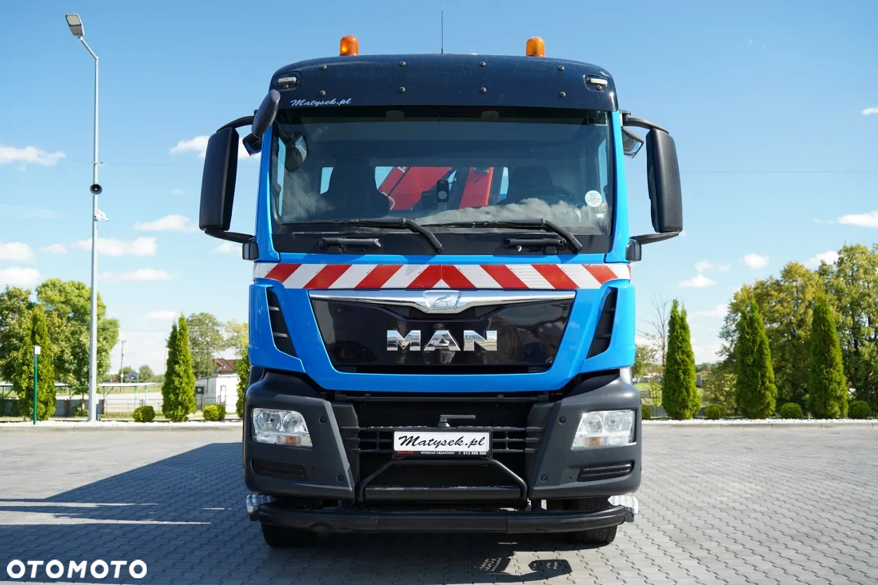MAN TGS 18.320 / 4x2 / BURTOWY - 6,8 M + HDS FASSI F135 / wysów : 8 m / MOCNA PODŁOGA / STEROWANIE RADIOWE / ROTATOR / SPROWADZONY - 14