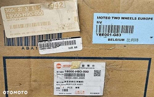 Tłumik osłona SYM Joyride 125  18000-H9D-000 - 13