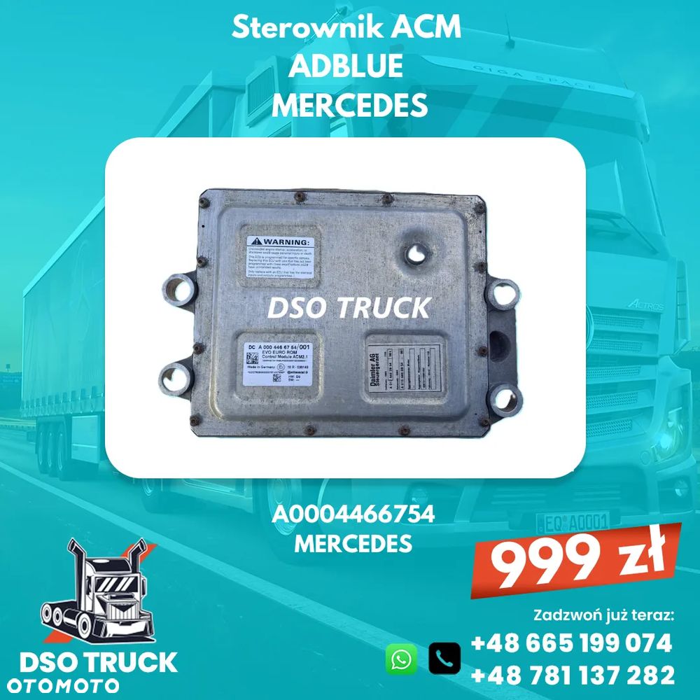 A0004466754 Sterownik ACM adblue Mercedes MP ACTROS AXOR ATEGO - 1