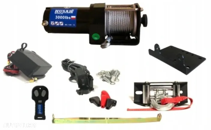Troliu HUSAR WINCH 3000 Lbs (trage 1361 Kg) - 2