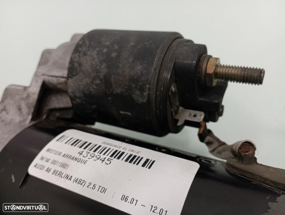 MOTOR ARRANQUE AUDI A6 2002 -0001109021 - 8