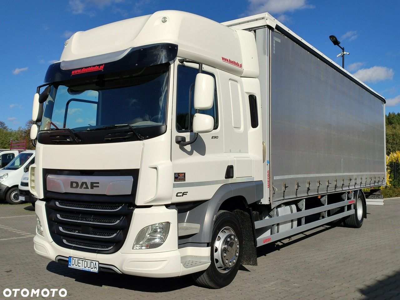 DAF CF 290 E6 Firana Tył Drzwi Dach Podnoszony / Zsuwany Długi 9.30m - 5